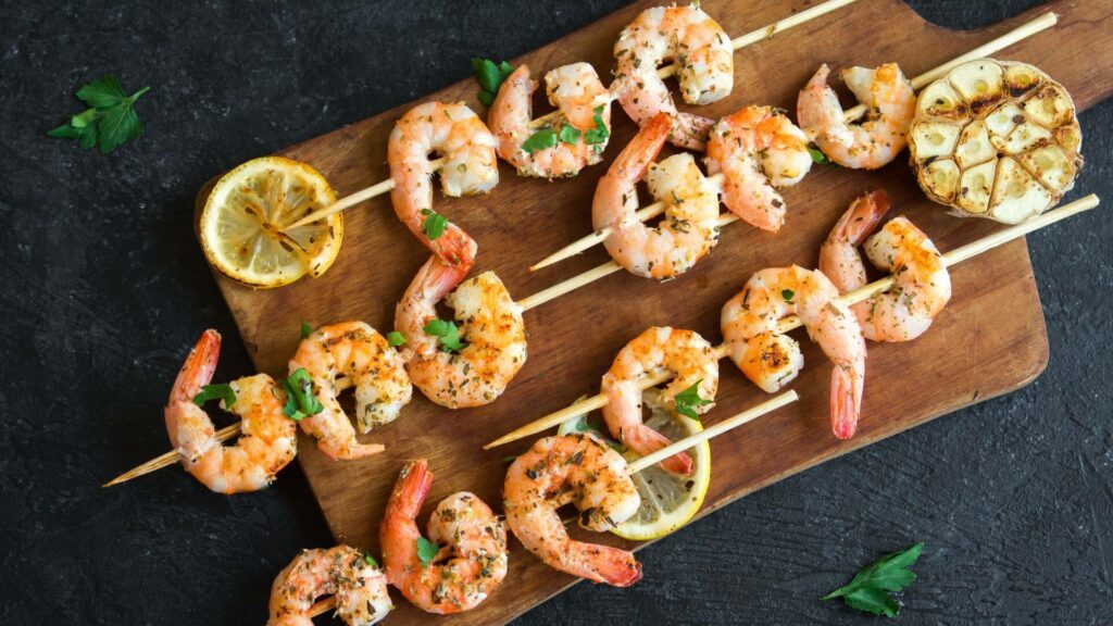 Air Fryer Shrimp Skewers