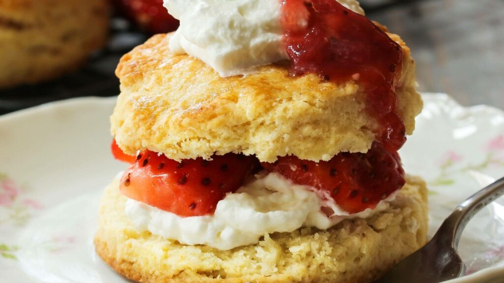 Strawberry Shortcake with Whipped Cream