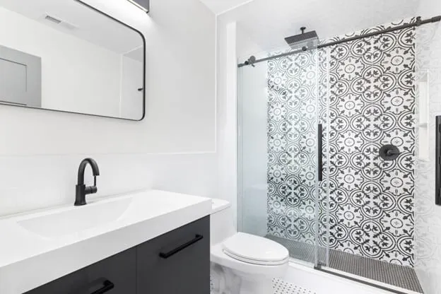 Semi-Frameless Shower Doors: