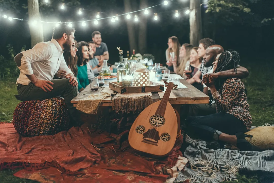 outdoor family gathering