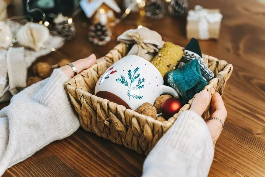 DIY coffee gift basket