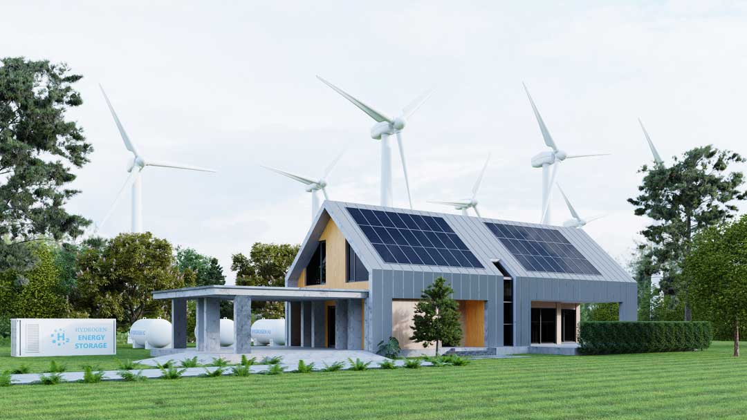 Home with Green Energy Solutions