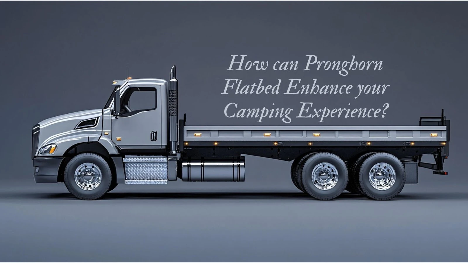 Pronghorn flatbed camping