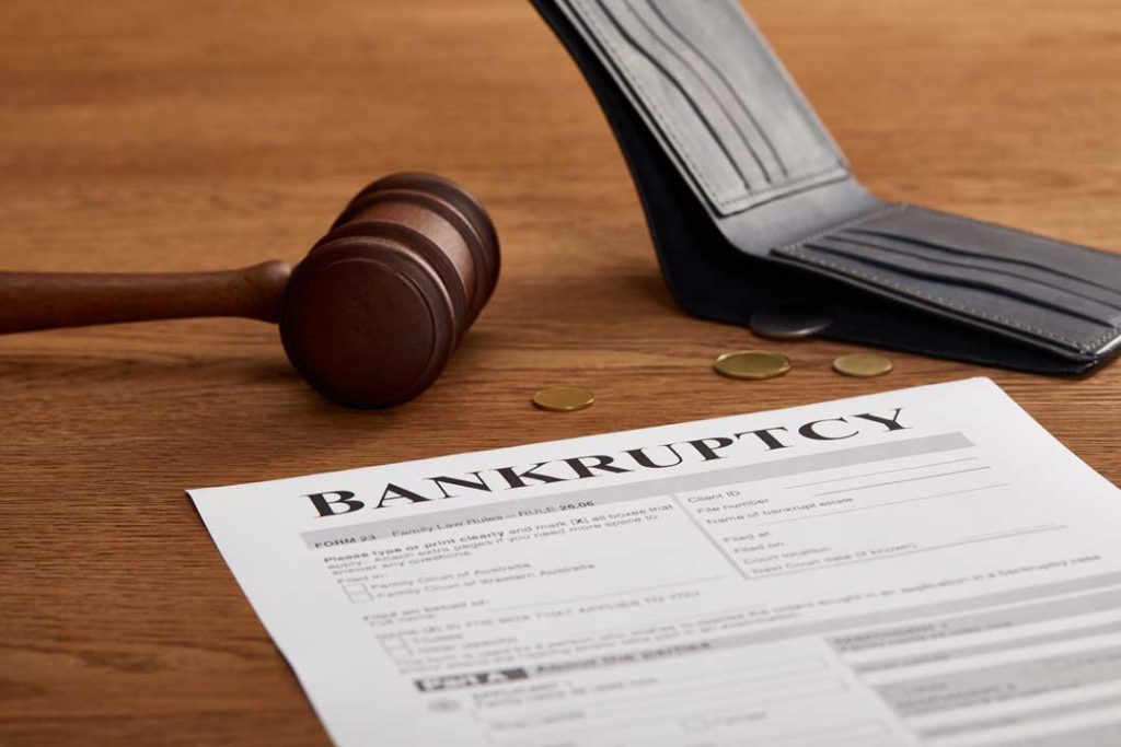 Main causes of bankruptcy