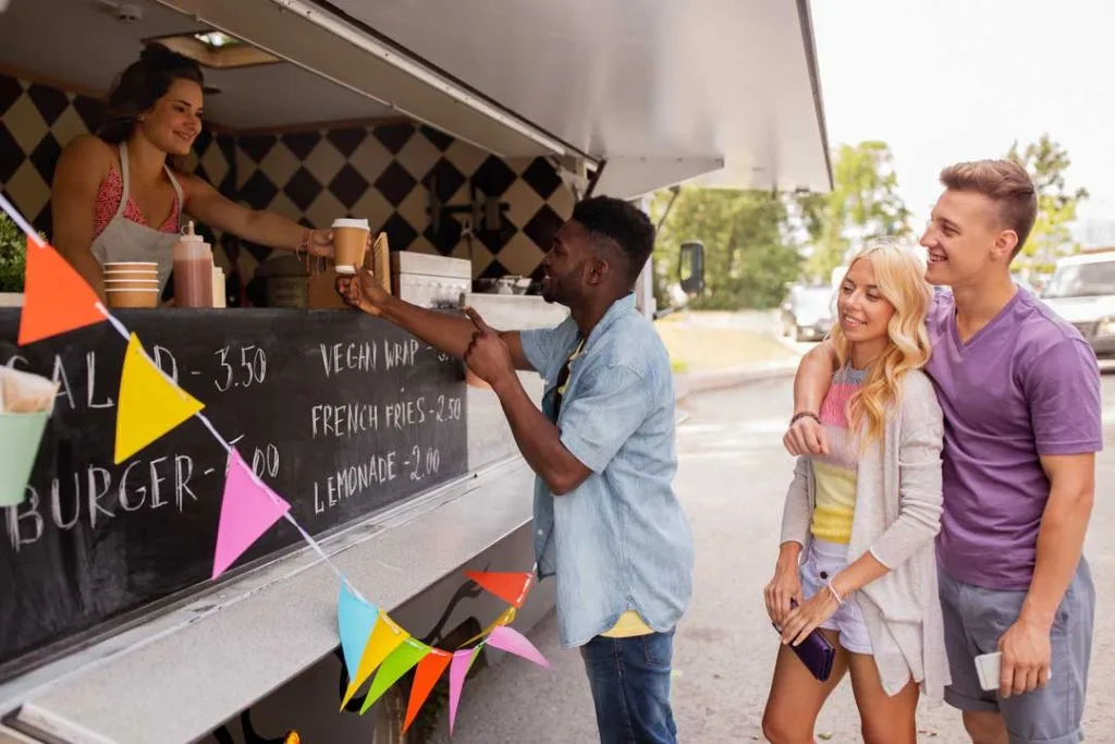 How do I maximize space in a food truck kitchen